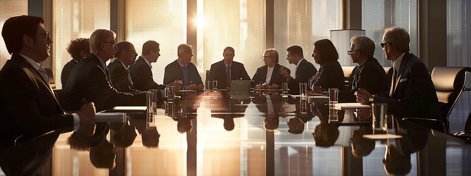 a group of business professionals gathered around a conference table, engaged in a heated discussion about legal protections and deadlines related to car accident claims.